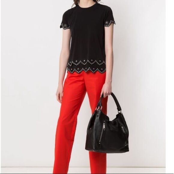 MICHAEL KORS Black Silver Tops NWT - Picture 1 of 6